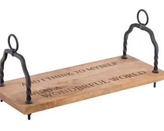 313 - Elk Home Wonderful Life Swing, Wood 8x24x10