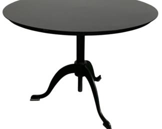 4232 - Noir Kaldera Side Table (Description): Retail $2146, 22 x 30, Classic, easy lines and metal construction distinguish the Calder side table. Easily adjusted to your ideal height, this piece fits into any decor from traditional to contemporary.