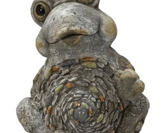 8536 - Three Hands Frog Garden Figurine (Description): 11 x 8.5 x 12.25