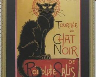 9098 - Chat De Noir By Steinlen (Description): 22 X 28