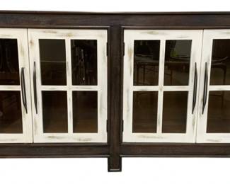 4091 - Elk Home Jack Cabinet, 4 Door (Description): 34 x 72 x 18 - as is - far left handle broken