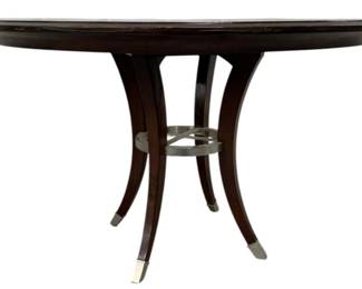 4157 - Alden Home Round Saber Leg Dining Table (Description): 31 x 48