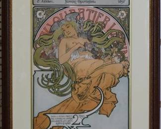 9035 - Au Quartier Latin by Alphonse Mucha (Description): 22 X 27.5