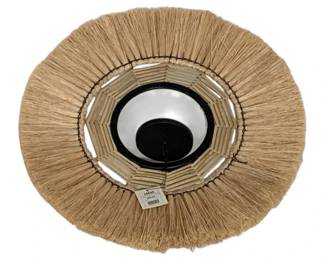 2758 - Three Hands Wall Mirror w/ Candleholder (Description): 23"