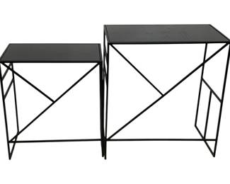 2740 - 2 Three Hands Nesting Tables (Description): 25.5 x 13.75 x 23.75