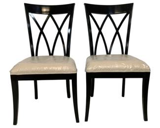 4053 - Pair Alden Home Side Chairs (Description): 40 x 20 x 19