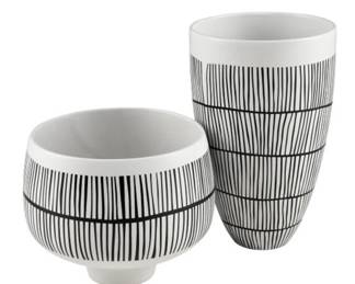 332 - Elk Studio Brent Bowl & Vase 8x10x10
