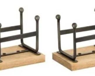 285 - Elk Home Farm Stead Napkin Holder, Metal (Description): 5x5x4
