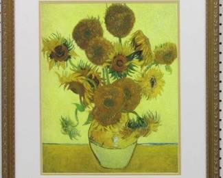 9066 - Sunflowers Giclee by Vincent Van Gogh (Description): 22.5 X 26
