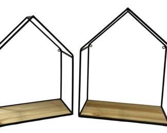 8576 - 2 Three Hands Rectangular Wall Shelf (Description): 13.75 x 7 x 17