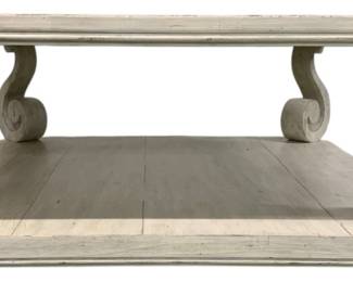 4244 - Bernhardt Mirabelle Square Cocktail Table (Description): 19 x 44 x 44, some scratches