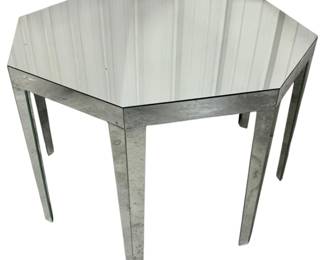 4162 - Wildwood Octagonal Mirrored Table (Description): 32 x 48
