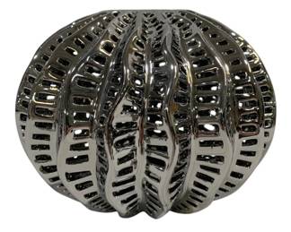 8563 - Three Hands Pierced Vase - 9 x 9 x 6.25
