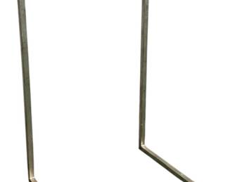 4233 - Mirror Top Metal Accent Table 26 x 16 x 11
