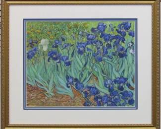 9032 - Irises Giclee by Vincent Van Gogh (Description): 26 X 22