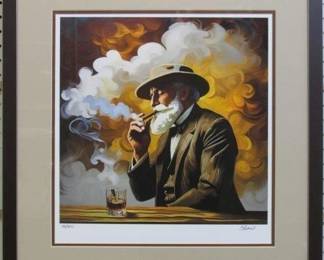 9068 - Pappy Van Winkle Limited Edition Signed by Charis (Description): 21.5 X 22.5