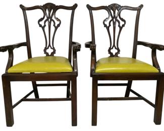 4058 - Pair Alden Home Devlin Arm Chairs (Description): 40 x 25 x 20
