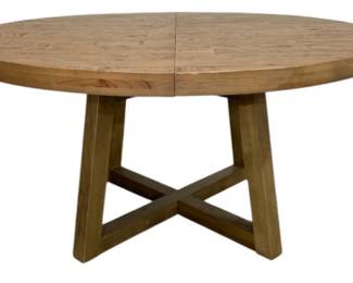4246 - Four Hands Eberwin Round Extension Table (Description): 31 x 60, leaf size is 12", opens to 60 x 72