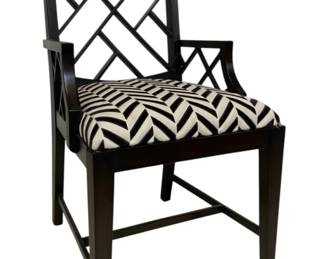 4051 - Alden Home Fretwork Dining Arm Chair (Description): 39 x 20 x 20