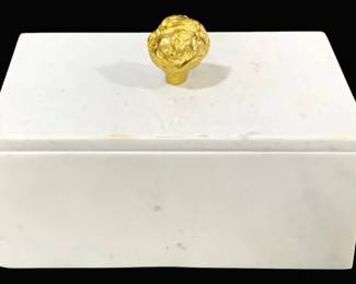 2510 - Three Hands Marble Storage Box - 9 x 6 x 6