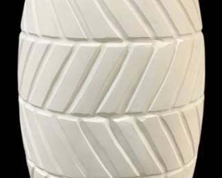 8518 - Three Hands White Vase - 11 x 11 x 28
