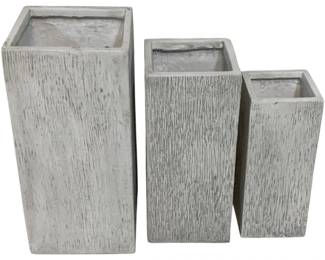 2773 - Three Hands Set of 3 Planters (Description): 27.75 x 13.5 x 13.5
