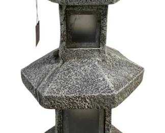 2655 - Three Hands Solar Lighted Garden Statue (Description): Used as is electric/electronic/mechanical item. No guarantee all components, untested. 29.5 x 11.5 x 11.75