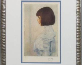 9049 - Portrait of Helene by Gustav Klimt (Description): 13.5 X 17.5