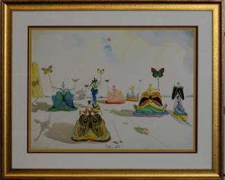9044 - Butterfly Masquerade Giclee by Salvador Dali (Description): 26 X 21