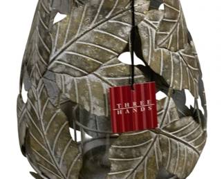 2543 - Three Hands Metal Candleholder - 13.25 x 10