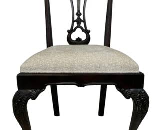 4063 - Alden Home Chippendale Side Chair (Description): 42 x 21 x 19