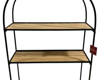 2622 - Three HandMetal/Wood Storage Shelf - 31 x 19.5 x 7