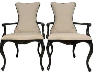 4080 - Pair Alden Home Arm Chairs (Description): 41 x 23 x 21