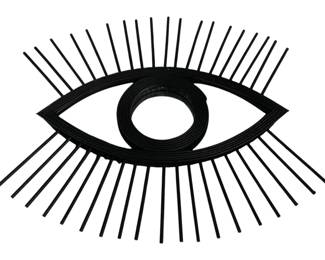 2625 - Three Hands Decorative Wall Eye Mirror - 16.5 x 17