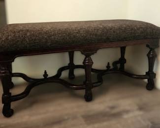 William & Mary Revival Bench
