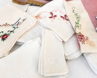 So many handstiched linens