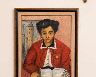 THE STUDENT, Oil on Canvas. M. Bittner