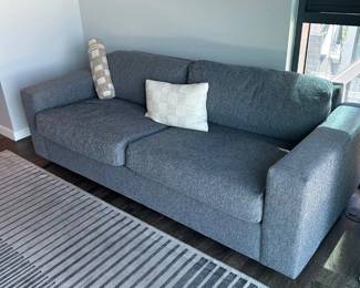 Lot #39 Article Dark Gray Queen Sleeper Sofa, Modern Sofa Bed for Airbnb, Apartment or Guest Room