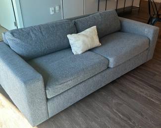 Lot #65 Lot of 5 West Elm Gray Queen Sleeper Sofas, Airbnb and Boutique Hotel FF&E