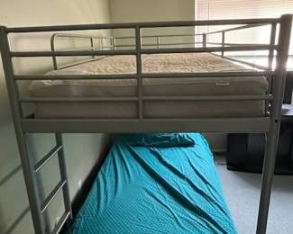 Two sets of metal identical bunk beds