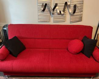 Stowaway couch with bottom storage unit