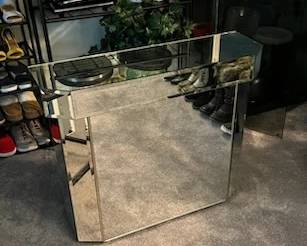 Mirrored console table