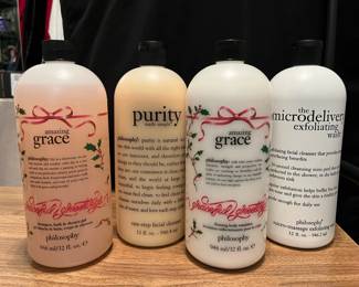 Jumbo sized philosophy facial products 