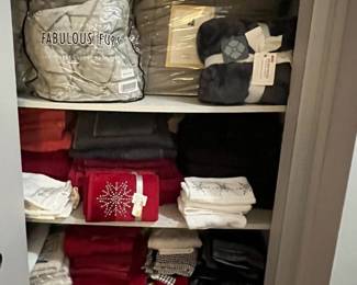 Brand new sheet sets,  linen, comforters , electric blankets...
