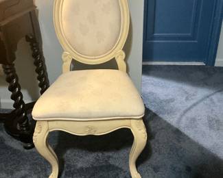 Antique Cream Colored Chair