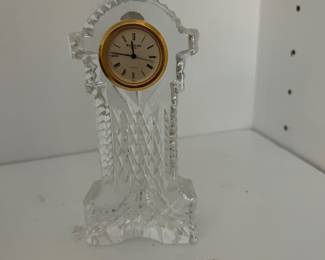 Small Waterford Crystal Clock.