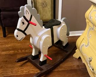 Sturdy Handmade Wood Rocking Horse