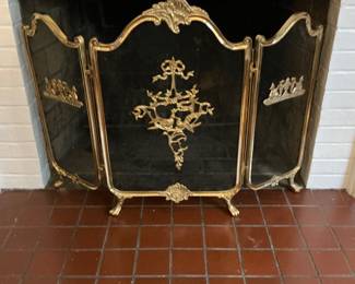 Beautiful Gold Ornate Fire Place Screen