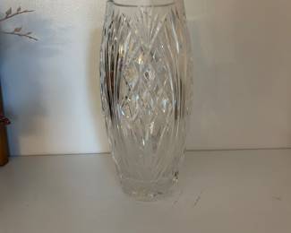 Beautiful Unique Shaped Crystal Vase -
