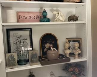 Array of decorative items ….
